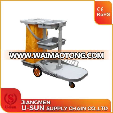 High quality Multifunction Hotel cleaning trolley hotel housekeeping cleaning cart service trolley